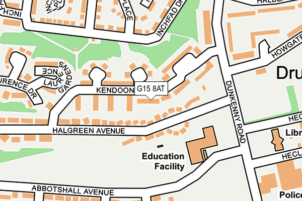 G15 8AT map - OS OpenMap – Local (Ordnance Survey)