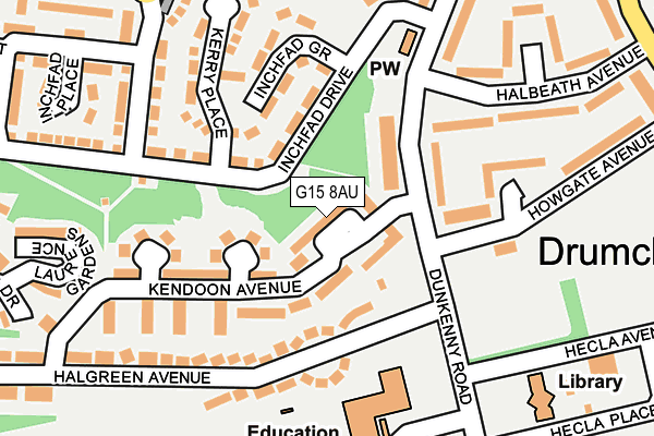 G15 8AU map - OS OpenMap – Local (Ordnance Survey) G15 8AU map - OS OpenMap – Local (Ordnance Survey)
