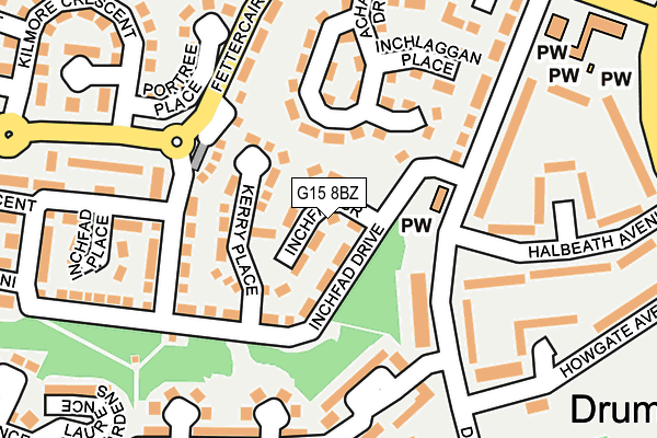 G15 8BZ map - OS OpenMap – Local (Ordnance Survey) G15 8BZ map - OS OpenMap – Local (Ordnance Survey)