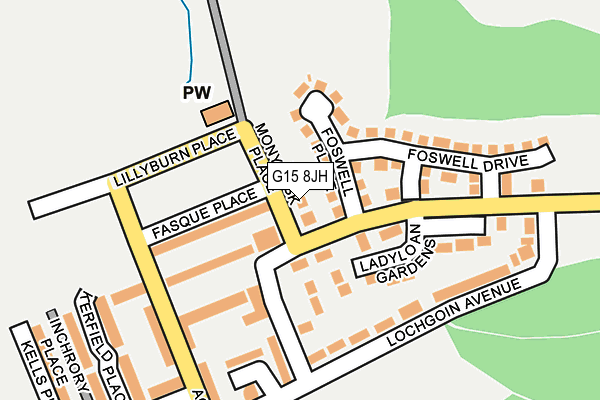 G15 8JH map - OS OpenMap – Local (Ordnance Survey) G15 8JH map - OS OpenMap – Local (Ordnance Survey)
