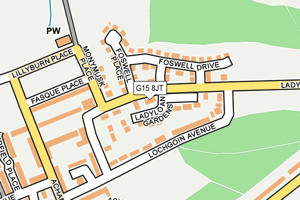G15 8JT map - OS OpenMap – Local (Ordnance Survey) G15 8JT map - OS OpenMap – Local (Ordnance Survey)