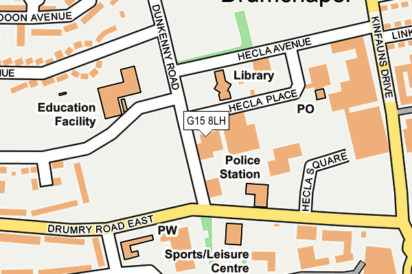 G15 8LH map - OS OpenMap – Local (Ordnance Survey)