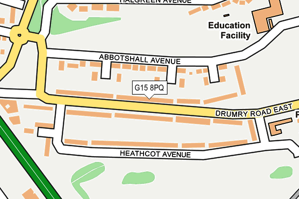 G15 8PQ map - OS OpenMap – Local (Ordnance Survey) G15 8PQ map - OS OpenMap – Local (Ordnance Survey)