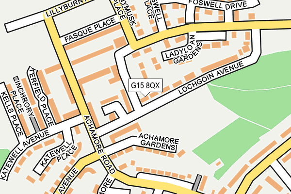 G15 8QX map - OS OpenMap – Local (Ordnance Survey) G15 8QX map - OS OpenMap – Local (Ordnance Survey)