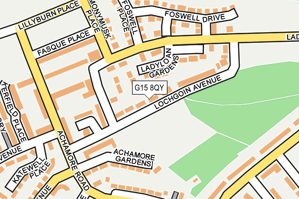 G15 8QY map - OS OpenMap – Local (Ordnance Survey)