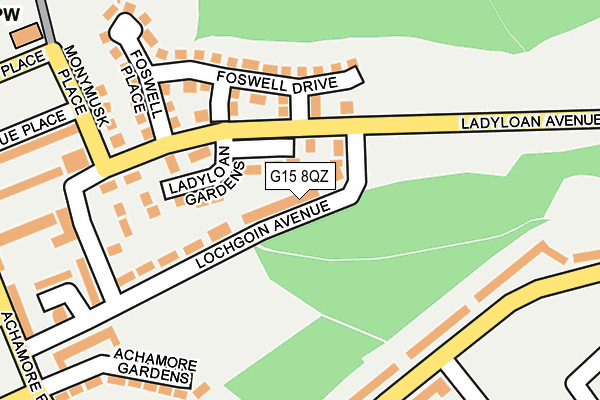 G15 8QZ map - OS OpenMap – Local (Ordnance Survey) G15 8QZ map - OS OpenMap – Local (Ordnance Survey)