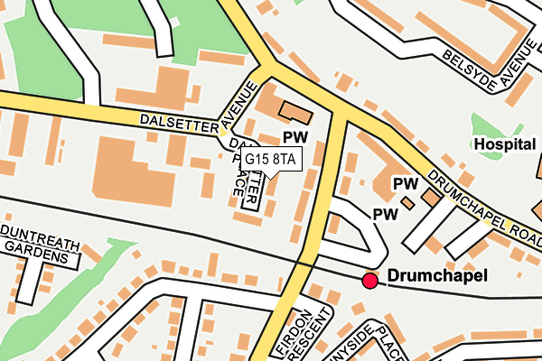 G15 8TA map - OS OpenMap – Local (Ordnance Survey) G15 8TA map - OS OpenMap – Local (Ordnance Survey)