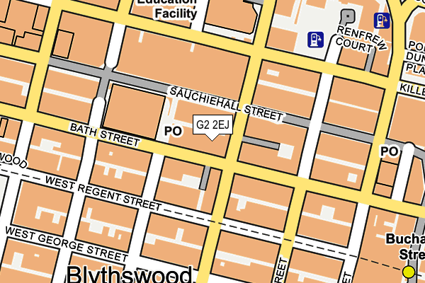 G2 2EJ map - OS OpenMap – Local (Ordnance Survey)