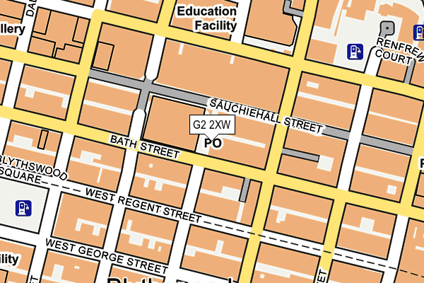 G2 2XW map - OS OpenMap – Local (Ordnance Survey) G2 2XW map - OS OpenMap – Local (Ordnance Survey)