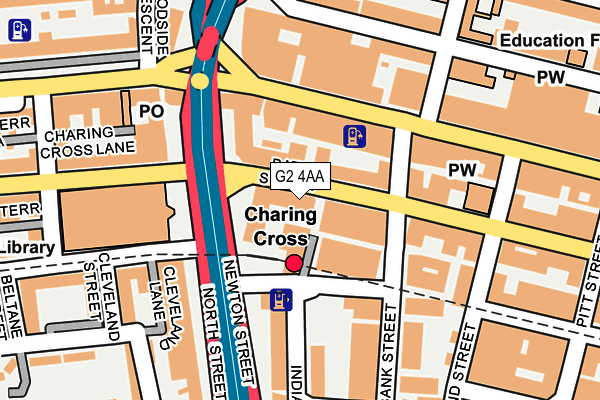 G2 4AA map - OS OpenMap – Local (Ordnance Survey)