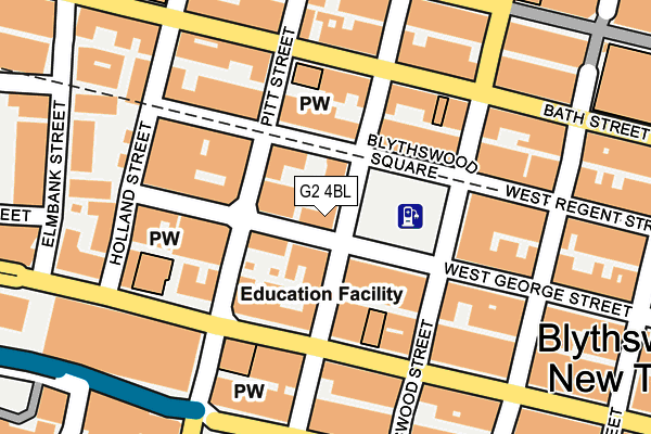 G2 4BL map - OS OpenMap – Local (Ordnance Survey)
