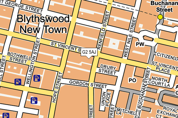 G2 5AJ map - OS OpenMap – Local (Ordnance Survey) G2 5AJ map - OS OpenMap – Local (Ordnance Survey)