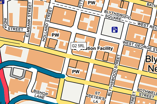 G2 5RL map - OS OpenMap – Local (Ordnance Survey)