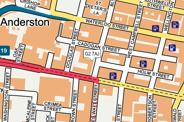 G2 7AJ map - OS OpenMap – Local (Ordnance Survey) G2 7AJ map - OS OpenMap – Local (Ordnance Survey)