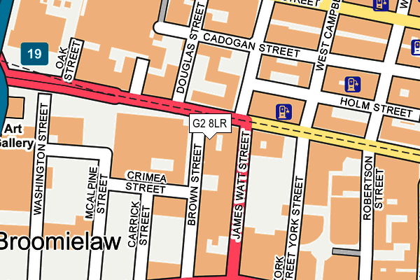 G2 8LR map - OS OpenMap – Local (Ordnance Survey)