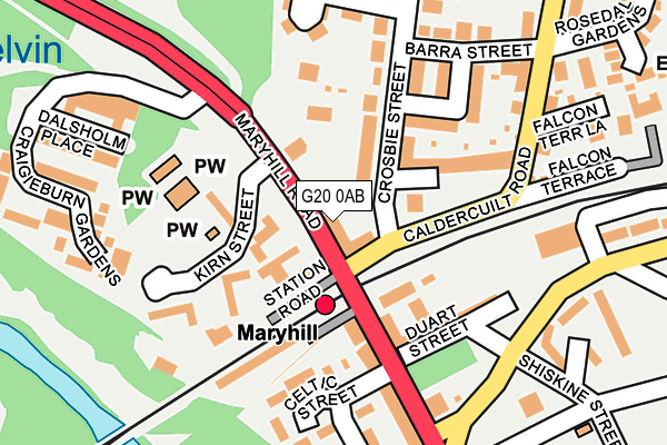 G20 0AB map - OS OpenMap – Local (Ordnance Survey) G20 0AB map - OS OpenMap – Local (Ordnance Survey)