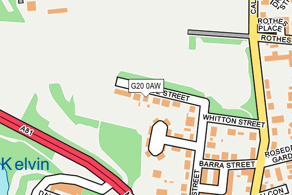 G20 0AW map - OS OpenMap – Local (Ordnance Survey) G20 0AW map - OS OpenMap – Local (Ordnance Survey)