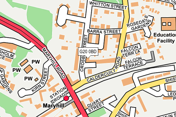 G20 0BD map - OS OpenMap – Local (Ordnance Survey) G20 0BD map - OS OpenMap – Local (Ordnance Survey)