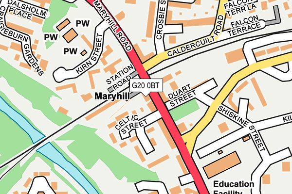 G20 0BT map - OS OpenMap – Local (Ordnance Survey) G20 0BT map - OS OpenMap – Local (Ordnance Survey)