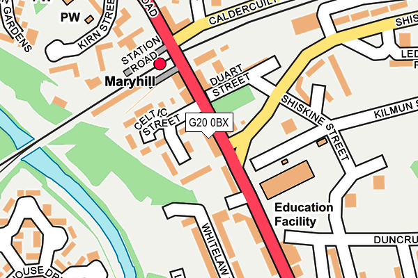 G20 0BX map - OS OpenMap – Local (Ordnance Survey) G20 0BX map - OS OpenMap – Local (Ordnance Survey)