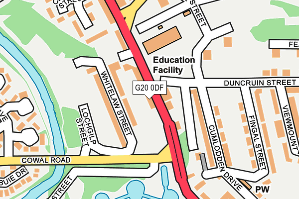 G20 0DF map - OS OpenMap – Local (Ordnance Survey)