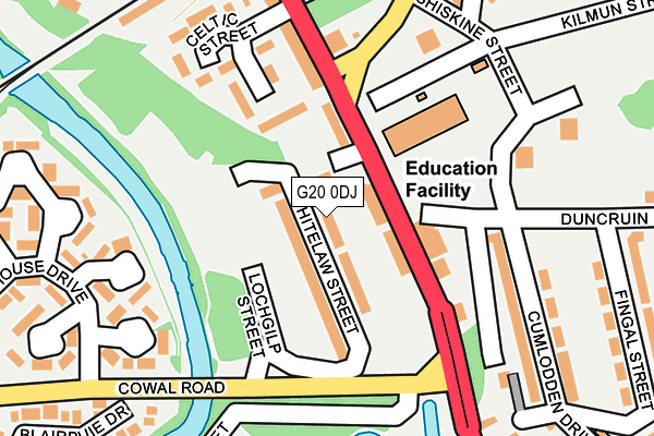 G20 0DJ map - OS OpenMap – Local (Ordnance Survey) G20 0DJ map - OS OpenMap – Local (Ordnance Survey)