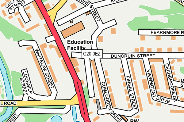 G20 0EZ map - OS OpenMap – Local (Ordnance Survey) G20 0EZ map - OS OpenMap – Local (Ordnance Survey)