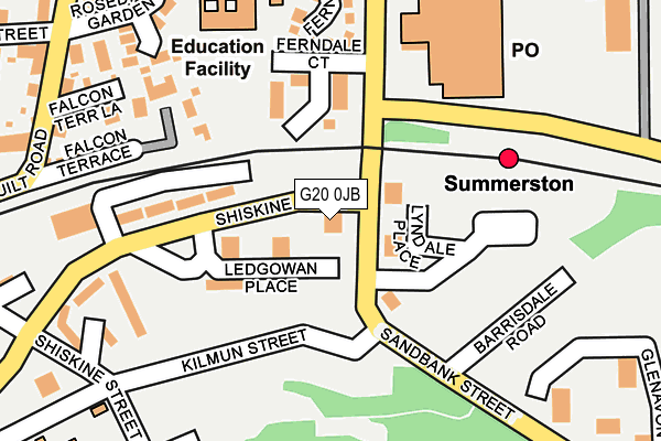 G20 0JB map - OS OpenMap – Local (Ordnance Survey)