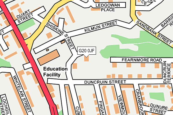 G20 0JF map - OS OpenMap – Local (Ordnance Survey)