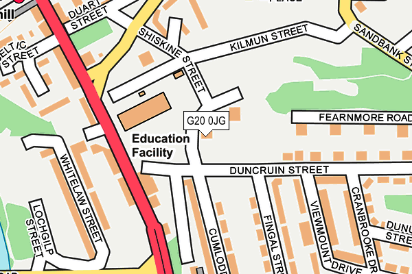 G20 0JG map - OS OpenMap – Local (Ordnance Survey) G20 0JG map - OS OpenMap – Local (Ordnance Survey)