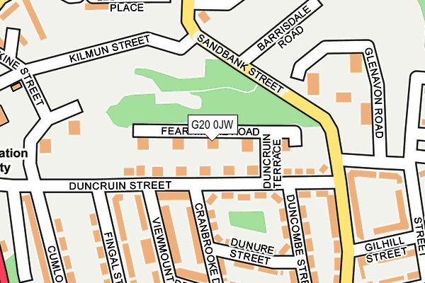 G20 0JW map - OS OpenMap – Local (Ordnance Survey) G20 0JW map - OS OpenMap – Local (Ordnance Survey)