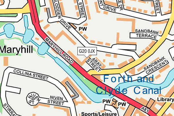 G20 0JX map - OS OpenMap – Local (Ordnance Survey) G20 0JX map - OS OpenMap – Local (Ordnance Survey)
