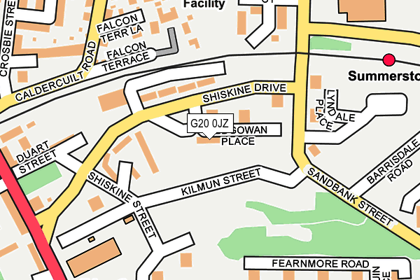 G20 0JZ map - OS OpenMap – Local (Ordnance Survey) G20 0JZ map - OS OpenMap – Local (Ordnance Survey)