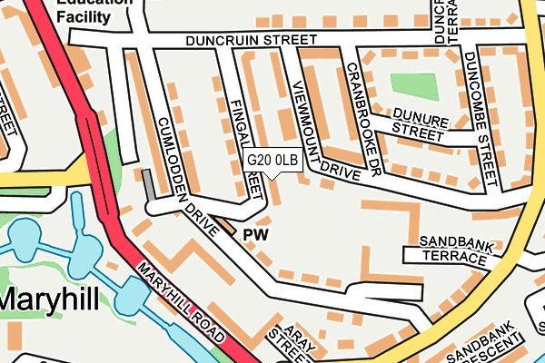 G20 0LB map - OS OpenMap – Local (Ordnance Survey) G20 0LB map - OS OpenMap – Local (Ordnance Survey)