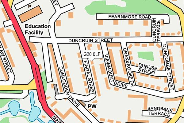 G20 0LF map - OS OpenMap – Local (Ordnance Survey) G20 0LF map - OS OpenMap – Local (Ordnance Survey)