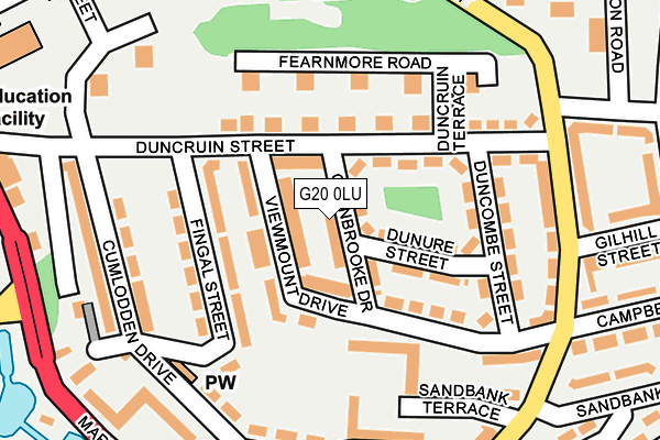 G20 0LU map - OS OpenMap – Local (Ordnance Survey) G20 0LU map - OS OpenMap – Local (Ordnance Survey)