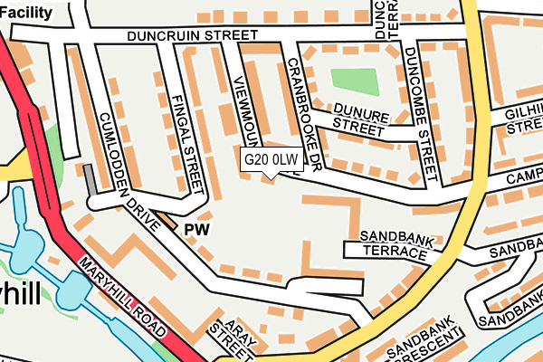 G20 0LW map - OS OpenMap – Local (Ordnance Survey) G20 0LW map - OS OpenMap – Local (Ordnance Survey)