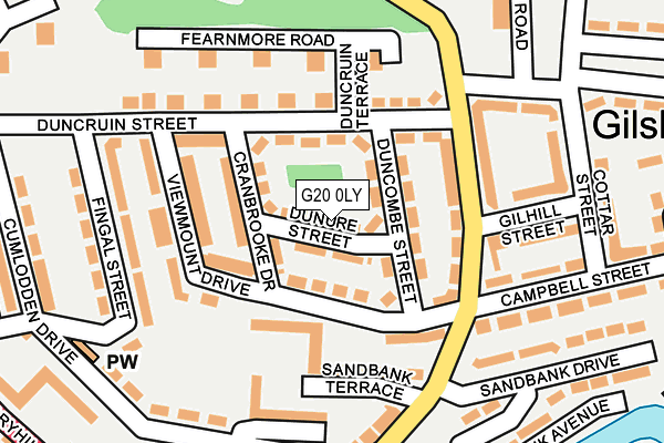 G20 0LY map - OS OpenMap – Local (Ordnance Survey)