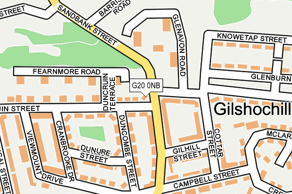 G20 0NB map - OS OpenMap – Local (Ordnance Survey) G20 0NB map - OS OpenMap – Local (Ordnance Survey)