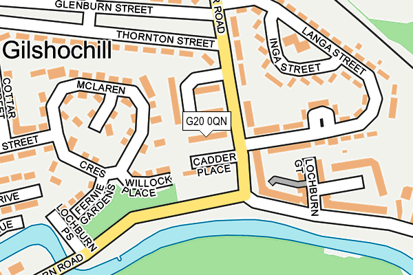 G20 0QN map - OS OpenMap – Local (Ordnance Survey) G20 0QN map - OS OpenMap – Local (Ordnance Survey)