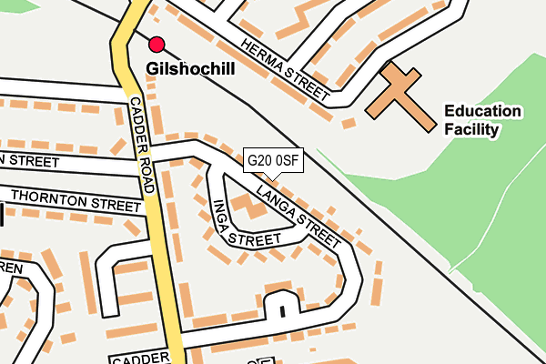 G20 0SF map - OS OpenMap – Local (Ordnance Survey) G20 0SF map - OS OpenMap – Local (Ordnance Survey)