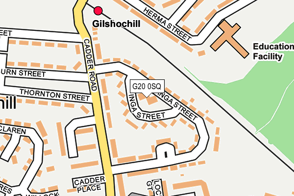 G20 0SQ map - OS OpenMap – Local (Ordnance Survey)