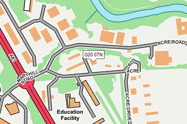 G20 0TN map - OS OpenMap – Local (Ordnance Survey) G20 0TN map - OS OpenMap – Local (Ordnance Survey)