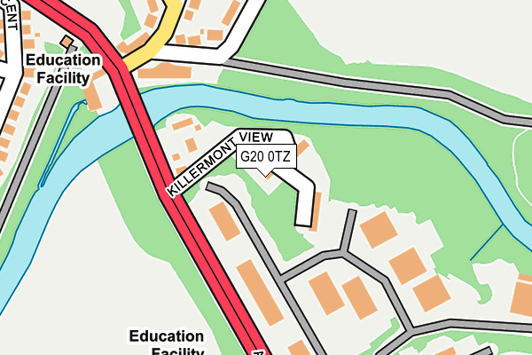 G20 0TZ map - OS OpenMap – Local (Ordnance Survey) G20 0TZ map - OS OpenMap – Local (Ordnance Survey)