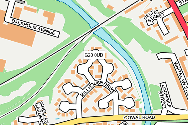 G20 0UD map - OS OpenMap – Local (Ordnance Survey) G20 0UD map - OS OpenMap – Local (Ordnance Survey)