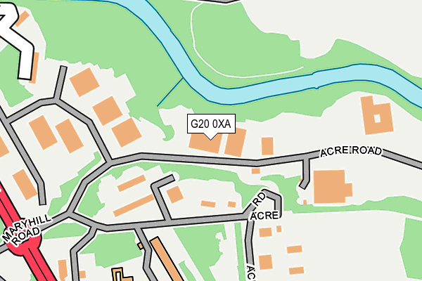G20 0XA map - OS OpenMap – Local (Ordnance Survey) G20 0XA map - OS OpenMap – Local (Ordnance Survey)