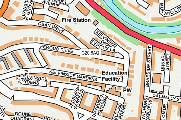 G20 6AQ map - OS OpenMap – Local (Ordnance Survey) G20 6AQ map - OS OpenMap – Local (Ordnance Survey)