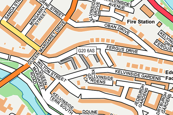 G20 6AS map - OS OpenMap – Local (Ordnance Survey)