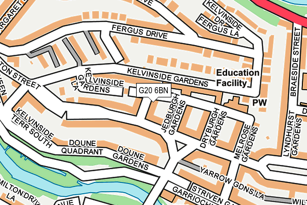 G20 6BN map - OS OpenMap – Local (Ordnance Survey) G20 6BN map - OS OpenMap – Local (Ordnance Survey)
