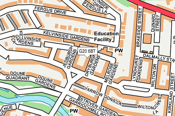 G20 6BT map - OS OpenMap – Local (Ordnance Survey) G20 6BT map - OS OpenMap – Local (Ordnance Survey)